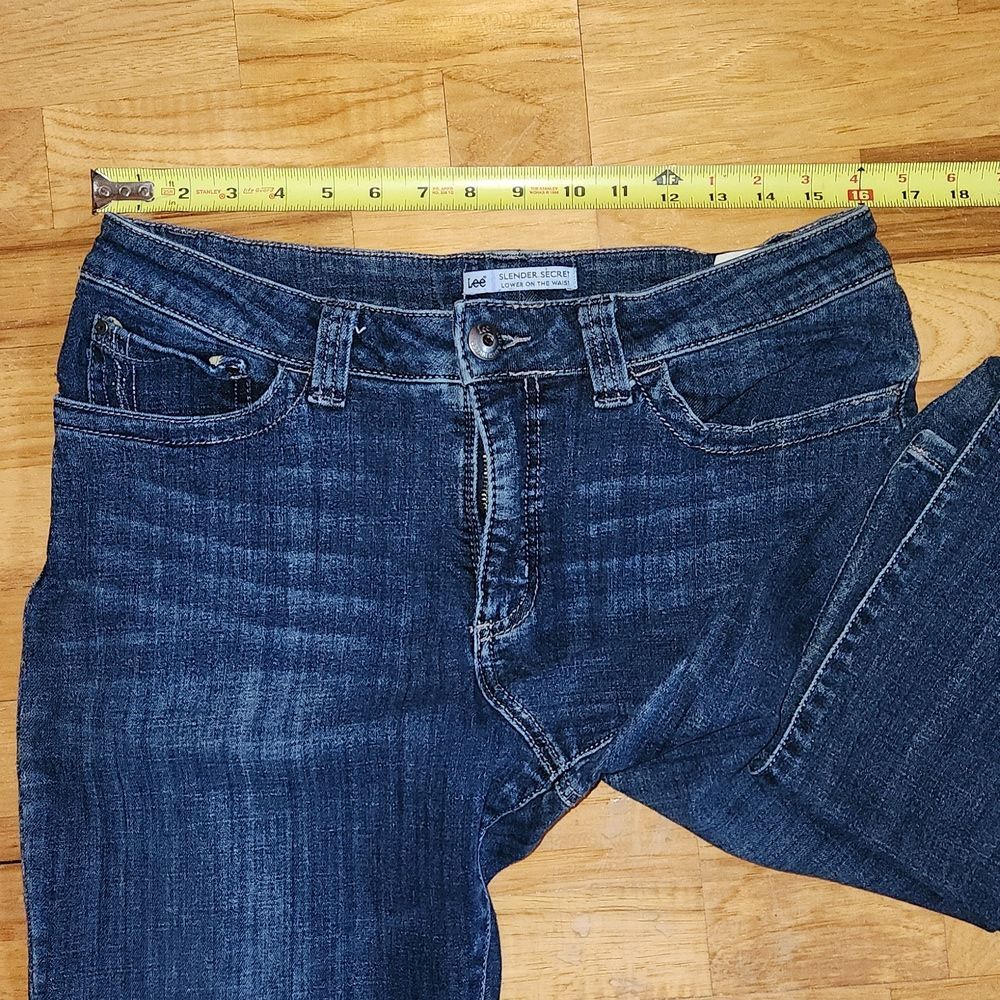 Lee Women's Slender Secret Denim Jeans Size 14 Cotton Spandex - Picture 6 of 12